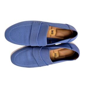 Me‎ Too Women Size 8 Blue Knit Loafers Coastal Grandma Minimalist Comfort Travel